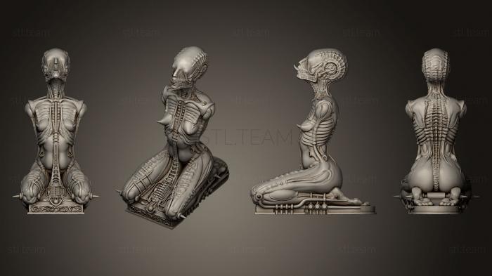 Alien kneeling